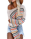 Colorful striped sweater - Shoe Candy Shop