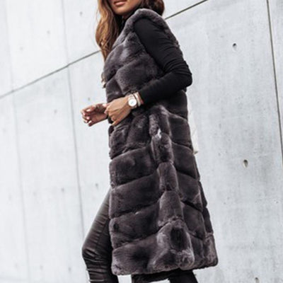 Fur Vest Jacket - Shoe Candy Shop