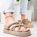 Bohemian Rope Sandals - Shoe Candy Shop