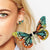 Colorful crystal butterfly earrings - Shoe Candy Shop