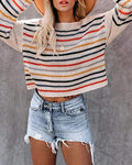 Colorful striped sweater - Shoe Candy Shop