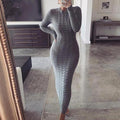 Knitted Long Sleeve Dress - Shoe Candy Shop