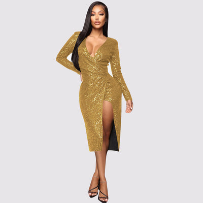 Sequin Dress Fashion Nightclub Sequin Dress - Shoe Candy Shop