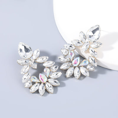 Rhinestone Banquet Stud Earrings - Shoe Candy Shop