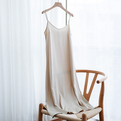 Strappy Satin Silk Slip Dress - Shoe Candy Shop