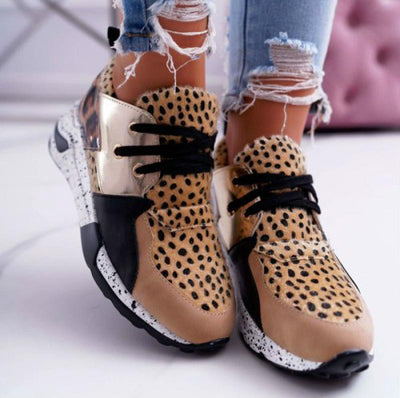 Platform Leopard Sneakers - Shoe Candy Shop