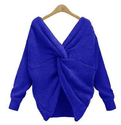 Knotted Pullover Sweater - Shoe Candy Shop