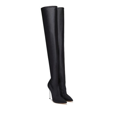 MStacchi Over The Knee Boots - Shoe Candy Shop