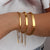 Cuban Chain Bracelet Bangles For Women 18K Gold Plated Stainless Steel Jewelry - Shoe Candy Shop