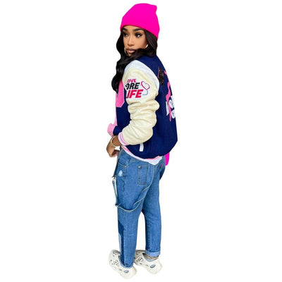 Cutie Varsity Jacket - Shoe Candy Shop