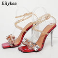 Crystal Chain Women Stiletto Heels - Shoe Candy Shop