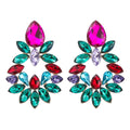 Rhinestone Banquet Stud Earrings - Shoe Candy Shop