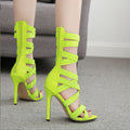 Gladiator Peep Toe High Heels - Shoe Candy Shop