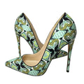 Tikicup Foral Crocodile Stiletto - Shoe Candy Shop