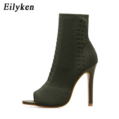 Open Toe Ankle Boots - Shoe Candy Shop