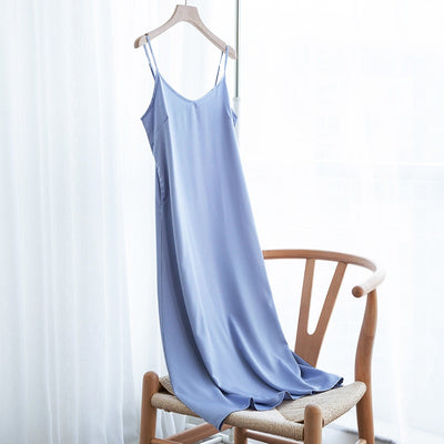 Strappy Satin Silk Slip Dress - Shoe Candy Shop