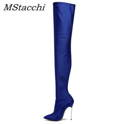 MStacchi Over The Knee Boots - Shoe Candy Shop