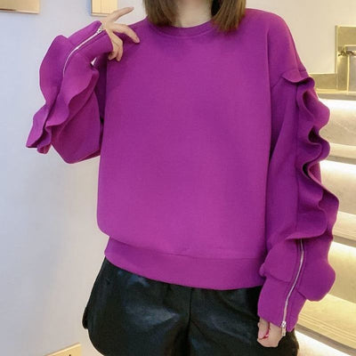 Puff Sleeve Sweatshirt - Shoe Candy Shop