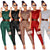 VAZN Hot Sale Sexy O-neckSequins Glitter Office Lady Women Sleeveless Banquet Party Beach Jumpsuits Full Pant Bandage Rompers - Shoe Candy Shop