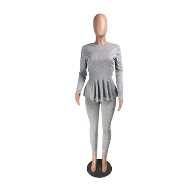 Ruffles Jogger Sweat Suit - Shoe Candy Shop