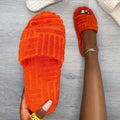 Solid Color Cotton Slippers - Shoe Candy Shop