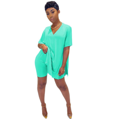 V-Neck Two Piece Set - Shoe Candy Shop