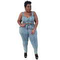 Denim Bra and High Waist Jeans - Shoe Candy Shop