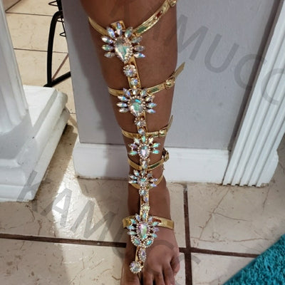 Crystal Gladiator Sandals - Shoe Candy Shop