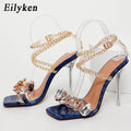 Crystal Chain Women Stiletto Heels - Shoe Candy Shop