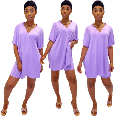 V-Neck Two Piece Set - Shoe Candy Shop