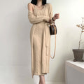 Belted Cardigan Sweater Dress - Shoe Candy Shop