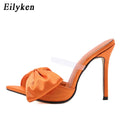 Silk Butterfly-Knot Heel - Shoe Candy Shop