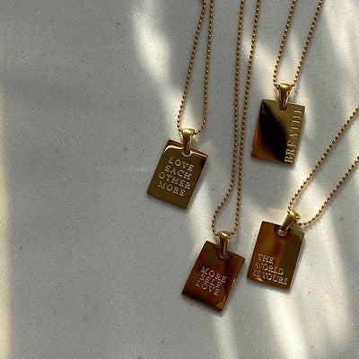 Message Pendant Necklace - Shoe Candy Shop