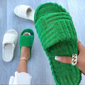 Solid Color Cotton Slippers - Shoe Candy Shop