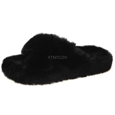 Fur Slippers - Shoe Candy Shop