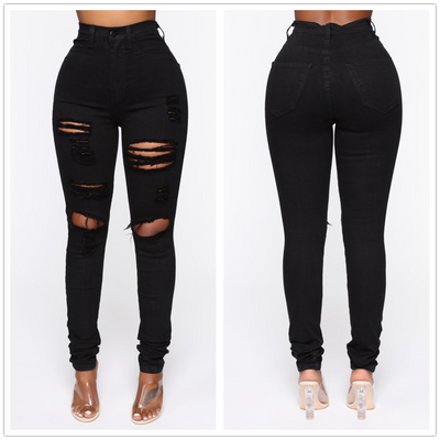 Black Ripped Jeans - Shoe Candy Shop