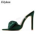 Silk Butterfly-Knot Heel - Shoe Candy Shop