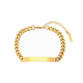 Cuban Chain Bracelet Bangles For Women 18K Gold Plated Stainless Steel Jewelry - Shoe Candy Shop