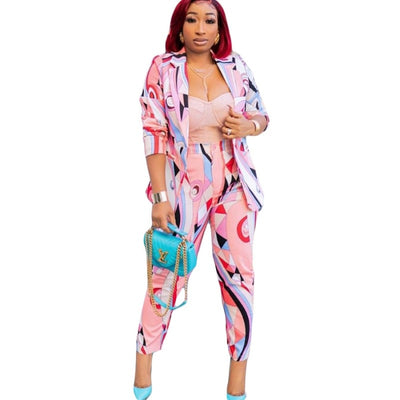 Pencil Pants Suit - Shoe Candy Shop