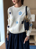 Flower Sweater - Shoe Candy Shop