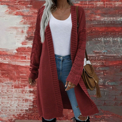 Long Knitted Cardigan Sweater - Shoe Candy Shop