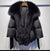 Real Fox Fur Collar Goose Down Jacket - Shoe Candy Shop