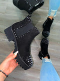 Studded Women Ankle Boots