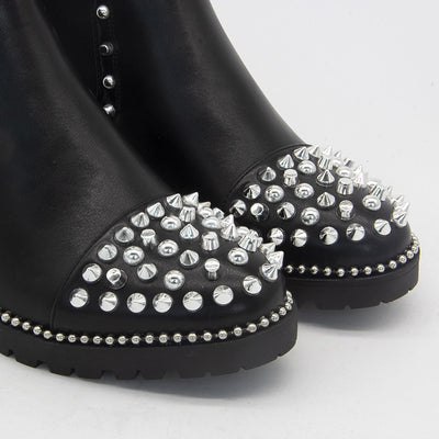 Studded Women Ankle Boots