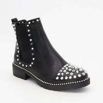 Studded Women Ankle Boots