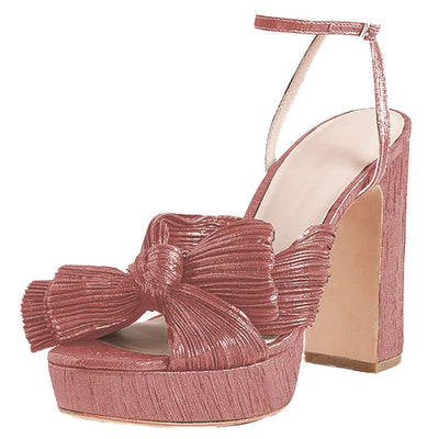 Bow Platform Shoes - Shoe Candy Shop