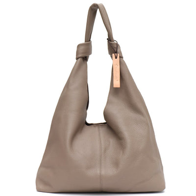 Genuine Leather Hobo Bag - Shoe Candy Shop