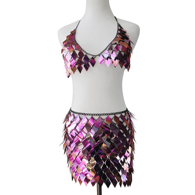 Rhombic Sequins Outfit - Shoe Candy Shop