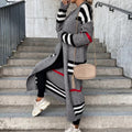 Cardigan Striped Sweater - Shoe Candy Shop