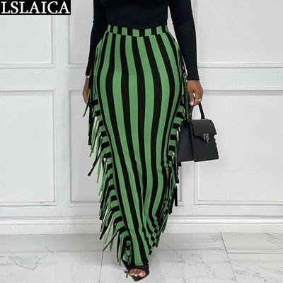 High Waist Tassel Skirt - Shoe Candy Shop